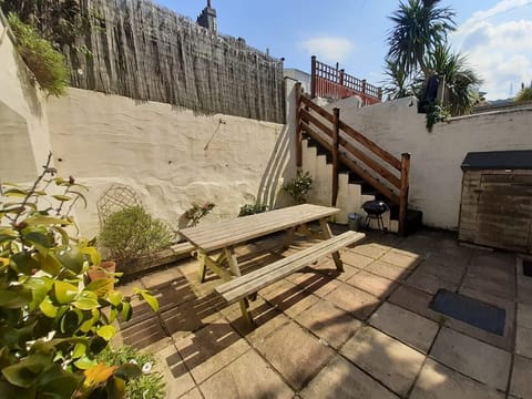 Sunny courtyard garden