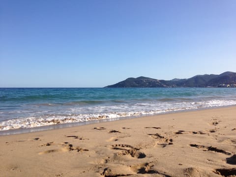 Sun loungers, beach towels