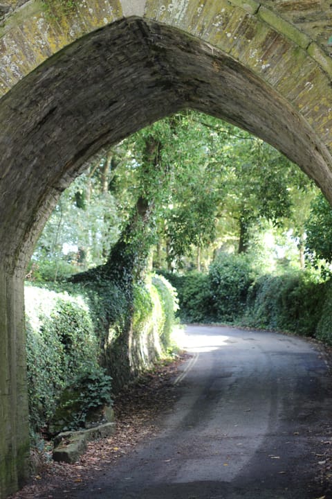 The archway at the top of High Street leading to various country and beach walks 