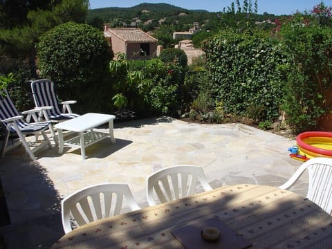 The south facing terrace