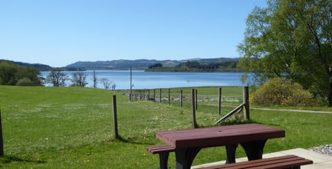 Patio looking onto Loch Awe