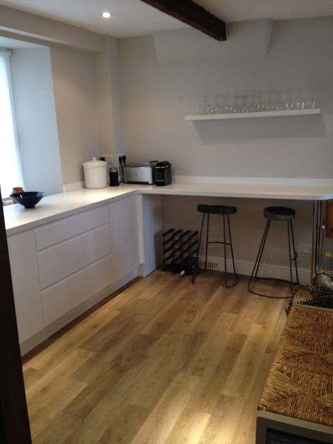 Kitchen (street side). On left as you enter from street.