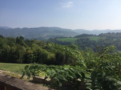STELLA - Aussenansicht mit Blick auf die Hügel