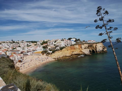 Beach nearby, sun loungers