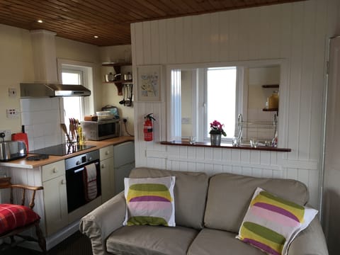 Kitchen area. Well equipped with induction hob, oven, coffee maker & microwave