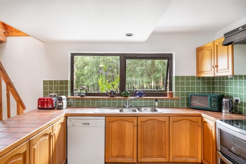 Kitchen has great views