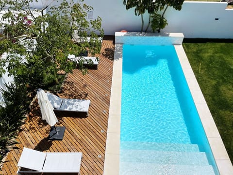 Indoor pool, a heated pool