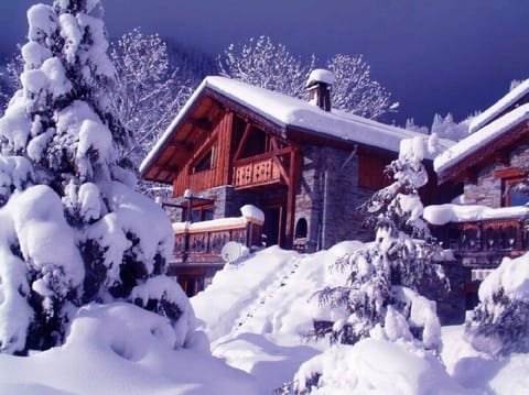 Picturesque Chalet in Deep Snow