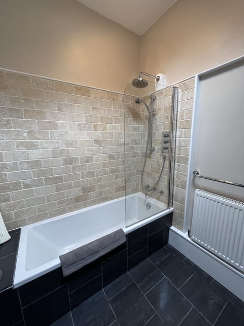 Downstairs bathroom has underfloor heating