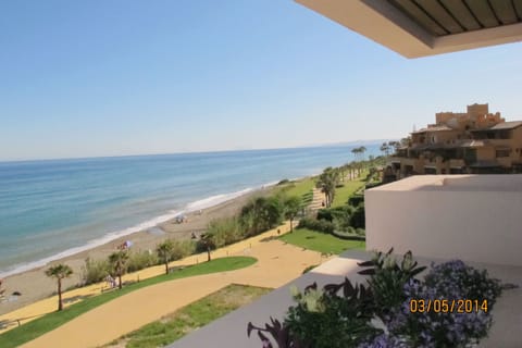 Beach nearby, sun loungers