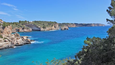 Beach nearby, sun loungers, beach towels