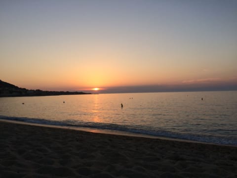 On the beach