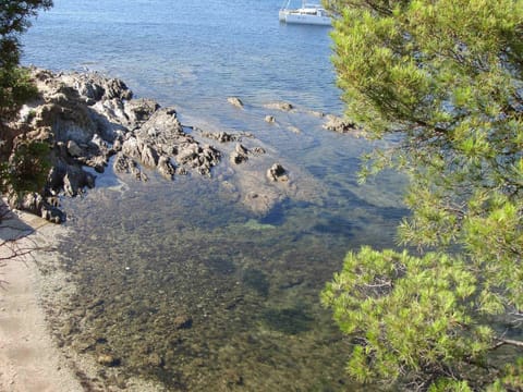 Beach nearby, sun loungers