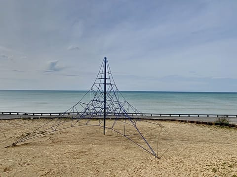 On the beach