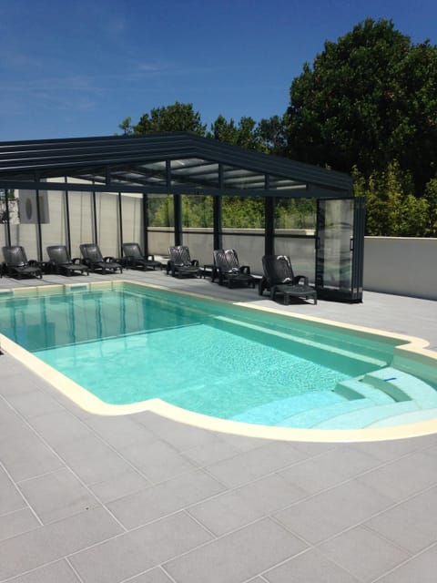 Indoor pool, outdoor pool