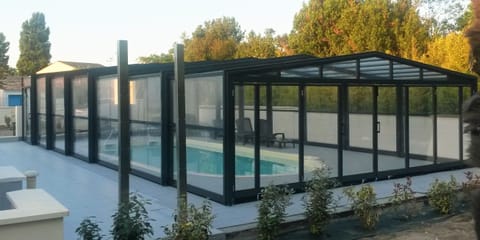 Indoor pool, outdoor pool