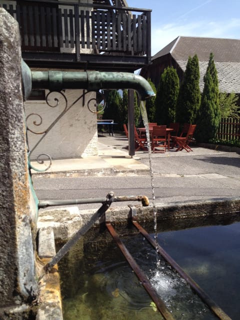 The fountain and a part of the terrace