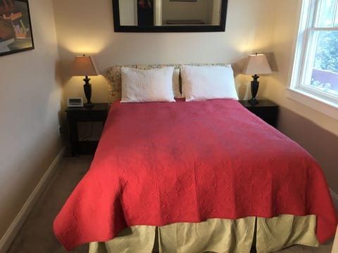 Second bedroom has queen-size bed
