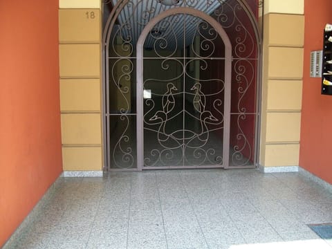 Entrance to the block of flats