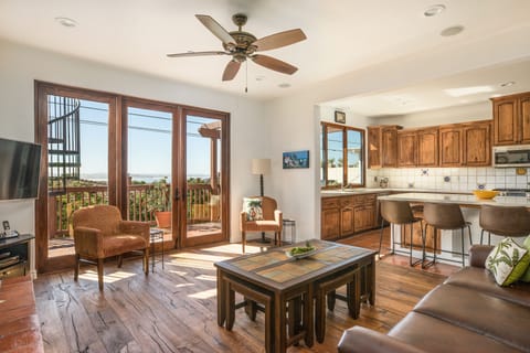 Living Area Looking Out on the Patio and Viewl