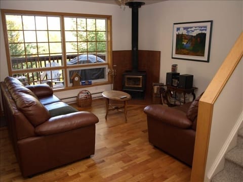 Living area | Smart TV, fireplace, DVD player, books