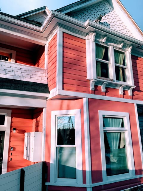 Front of 1883 House--Lower unit enters off the  stone patio shown in the photos.