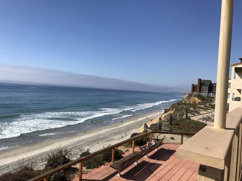 Ocean views from just outside unit.  Beach access.  Watch dolphins swim by. 