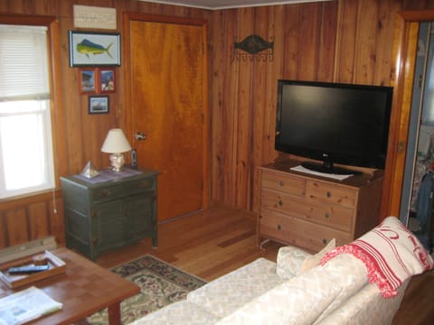 Living room, 43 inch flat screen smart TV.