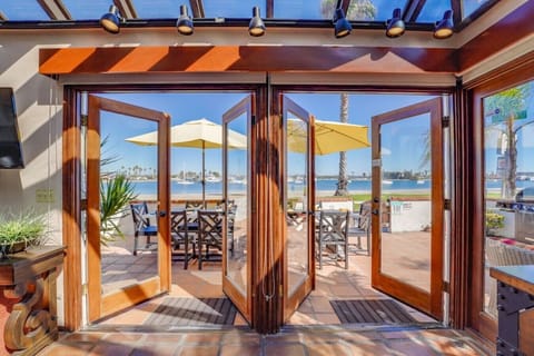 French Doors from the Great Room to Bayfront Patio