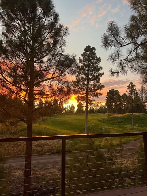 Golf Course View from Patio Sunset