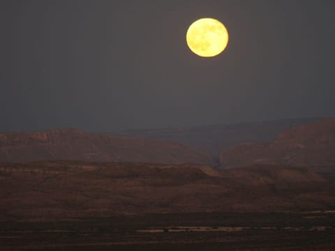 moon rise over tarantula ranch,texas