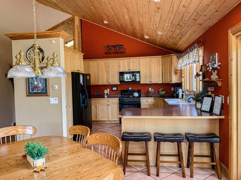 Kitchen open to the dinning and living room area