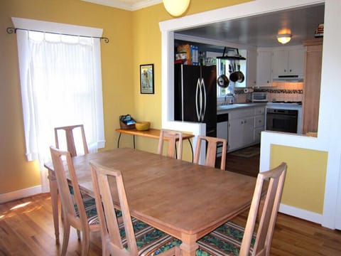 Plenty of room for the whole group to dine inside