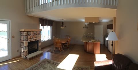 Kitchen and Dining Room Panorama Shot