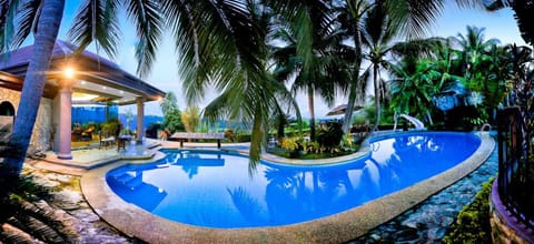 The pool by night