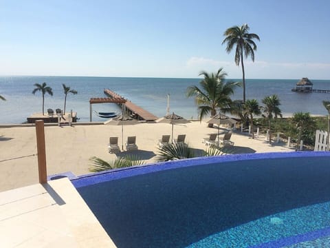 Outdoor pool, an infinity pool