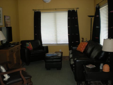 living room with flat screen