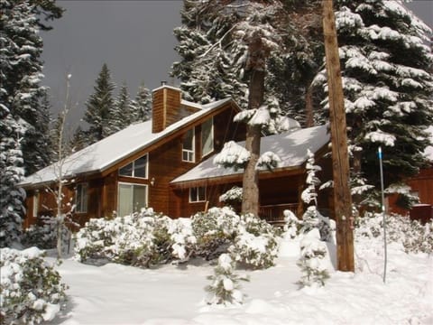 Outside view in the snow
