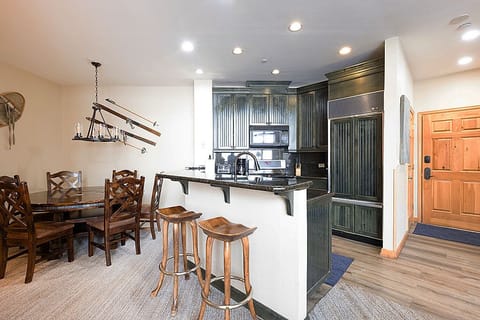 Kitchen and dining area.  