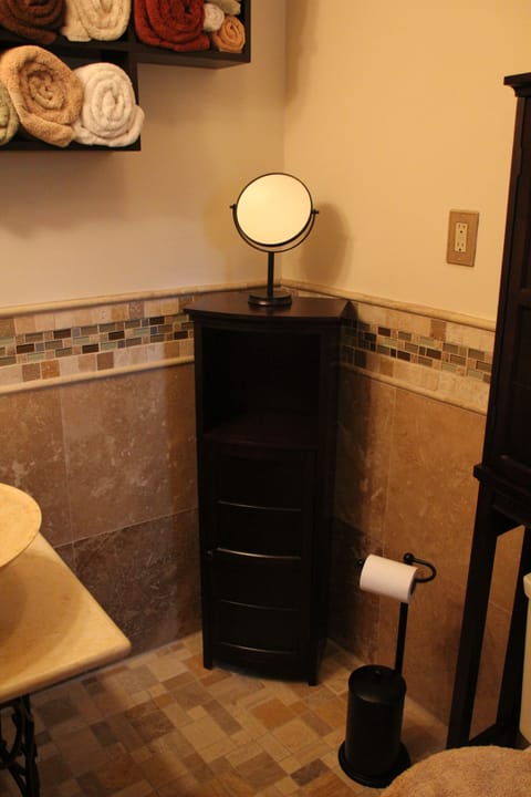 Bath - Double shower heads. No tub.