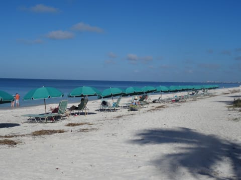 Sun loungers, beach towels