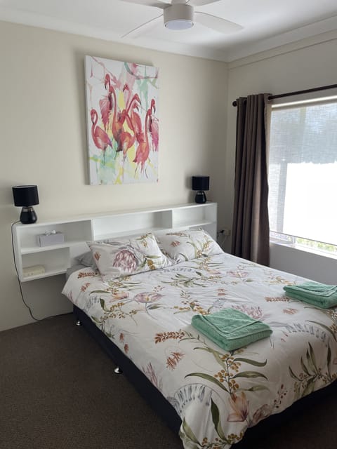 2 bedrooms, iron/ironing board, travel crib, bed sheets