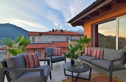 Terrace with mountain view