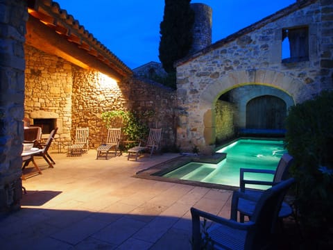 Mas de la Chapelle ~ Early evening by the Pool