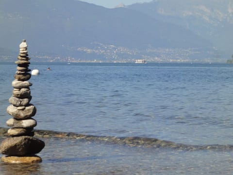 Beach nearby, sun loungers