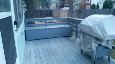 Back deck with BBQ