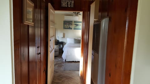 Hallway looking down to bedroom 