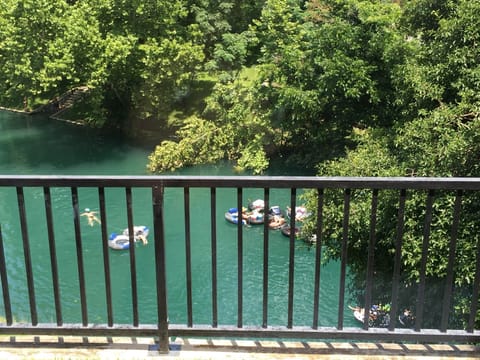 Your river view. Great to people watch the tubers!