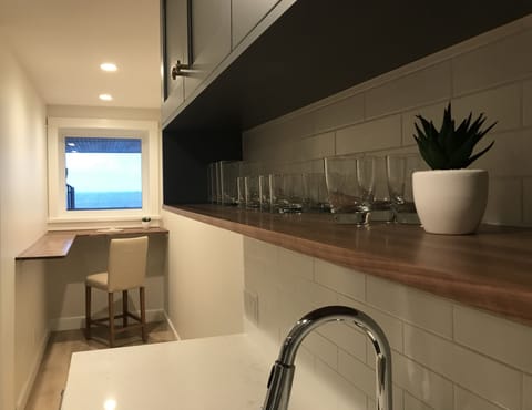 Breakfast nook with ocean views