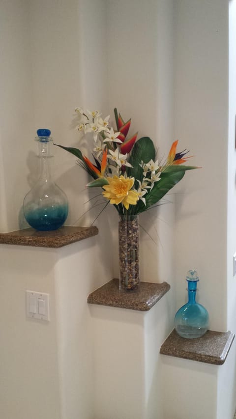 Decorations by stairwell